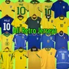 1970 1978 1998 Retro Brasil Pele Soccer Jerseys Carlos Romario Ronaldo Ronaldinho Sirts 2004 1994 Brazils 2006 Rivaldo Adriano Kaka 1988 Vini JR Soccer Shirt