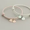 Pulseira de amor personalizada ajustável feita à mão pulseira de corda trançada presentes inspiradores joias para meninas adolescentes