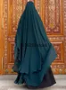 Etniska kläder Ramadan Khimar Abaya Saudiarabien Turkiet Islam Muslim Hijab klänning Bönkläder Abayas för kvinnor Kebaya Robe Femme