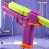 Gecko Pistol Toy Guns Manual Soft Bullet Gun Toy Carrot Airsoft Antistress Gun LauncherダウンフィードマグのアダルトボーイアウトドアGamel2403