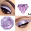 Ögon Shadow Purple Eye Shadow Silver Gold Shimmer EyeaAhdow Cream Eye Makeup vattentät glitter Eyeshadow Party Pigmentl2403