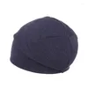 Berets Merino Wool Beanie Men Women Unisex Warm Hat 2 Layer Running Riding Winter Thermals Cap Sports Thermal