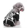 Hundkläder Pet Products Up Christmas Clothes Sticked Sweater Pumpkin Transformation Wizard Puppy