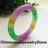 Bangle 2024 Natural Real Jade Bangles Three Color Quartz Armband Ge en flickvän smycken