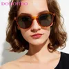 Sunglasses DOHOHDO Transparent Frame Square For Women Fashion Men Sun Glasses Vintage Trending Eyewear Shades UV400