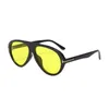 New T-shaped Round Frame Fashionable Sunglasses for Women with a High-end Feel Instagram Sun Protection Travel Light Luxury and Personalized L6D3 TJMS