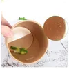 Dinnerware Est Disposable Kraft Paper Bowl 500ml Round Salad Dessert Snack Ice Cream Takeaway Packaging Cup With Lids 10pcs/lot