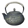 Théières Théière japonaise en fonte noire Théière Bouilloire Trivet Passoire Cadeau 9 Modèles 210813 Drop Livraison Maison Jardin Cuisine Bar Dhlq6