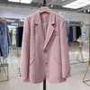 Ternos femininos 2024 primavera outono mulheres blazer senhoras negócios trabalho wear manga longa único botão sólido jaqueta formal feminino outerwear topo