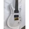 White Strings Electric Guitar Frets Inlays Birds Gold Hardware Top Quality