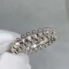 Vis Carter anneaux clou V or Rivet bague femmes Rose diamant balle tête personnalisé AQ09