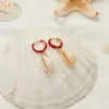 Boucles d'oreilles Shel Shell For Women Gold Silver Color Metal Cowle State 2024 Summer Beach Jewelry
