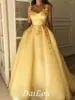 Sukienki imprezowe paski organza aplikacje do piłki do podłogi formalna suknia balowa z 2024