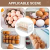 Storage Bottles Egg Container Kitchen Large Capacity Fridge Box Double Layer Stackable Tray Organizer Accessory
