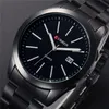 CWP Curren Fashion Men Watches Full Steel Zegarwatch Classic Business Male Clock Casual Military Quartz Calendar Watch ReliOJ231G