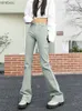 Women's Jeans Été nouveau femmes pantalons taille haute jean évasé allonger coton gris maigre Streetwear Vintage Harajuku marque vêtements femme XXLC24318