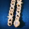 Hallo Hip Hop Gouden Ster Miami Cubaanse Ketting Heren Iced Zirkoon Hip Hop Ketting Mode Rock Sieraden