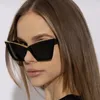 Sunglasses Cat Eye Shape For Men European American Stylish Outdoor Sun Glasses Vintage Hip Hop Women