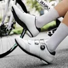 أحذية الدراجات MTB Men Women Sneakers Mountain Road Bike Sports Off-Road Bicycle Trainers White Flat Racing