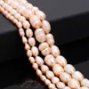 Irregular Natural Freshwater Pearl Beads Rice Shape 100% Pearls for Jewelry Making DIY Women Bracelet Necklace 240318