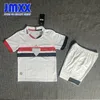 JMXX 24-25サンパウロチャイルドサッカージャージーキットホームアウェイキッドユニフォームジャージーフットボールシャツ2024 2025トップアンドショーツ子供バージョン