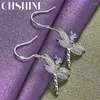 Dangle Earrings Chshine 925スターリングシルバードラゴンフライジルコンドロップ女性ウェディングパーティーファッションチャームジュエリー