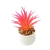 Decorative Flowers Artificial Succulents Fake Simulated Succulent Bonsai Mini Pvc Floral Plants For Home Office Decor