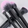 Karsyngirl 18Pcs Ultra Soft Labeled Rose Red Black Makeup Brushes Set Dense Hair Pink Brush with Foundation 240311
