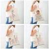 Boodschappentassen Mode Lychee Leven Ballet Meisje Shopper Canvas Doek Student Tote Handtas Herbruikbare Mooie Cartoon Kind Casual Tas