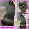 Best Selling Grade 12A Double Drawn Thick Ponytail Malaysian Hair Extensions 100% Human Hair Weft Peruvian Indian Brazilian Hair Silky Straight 3 Bundles