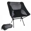 Camp Furniture Outdoor Folding Beach Chair Camping Light Moon Aviation Aluminium Pipe Lazy Fishing