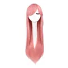 Perruques synthétiques QQXCAIW longue droite Cosplay perruque femmes Costume fête noir rouge Ombre résistant à la chaleur synthétique cheveux perruques 240328 240327