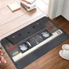 Tapis Machines rétro Vintage Cassette bande cuisine tapis antidérapant tapis de flanelle or paillasson de bienvenue tapis de décoration de sol