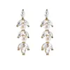 Headpieces Gold Sell Sell Women's Pearl Bridesmaids Cubic Zirconia Wedding Earrings