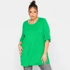 Tops Grande taille dos croisé été élégant tunique hauts femmes demi manches évasées col rond décontracté coupe ample Peplum Blouse grande taille 8XL