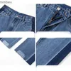 Jeans da donna Jeans strappati primaverili per abbigliamento donna Pantaloni dritti a vita alta Pantaloni coreani alla caviglia con patchwork di jeans larghi 2023C24318