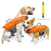 Hundebekleidung, Schwimmweste für aufblasbare Super-Auftriebsweste mit kostenloser Luftpumpe, Sicherheits-Badeanzug, Strand, Pool