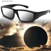 Óculos de sol 1pcs protege os olhos Solar Eclipse Óculos Novo plástico resistente a UV Eclipse Óculos de visualização Visão direta do sol 3D Safety Shade Y240318