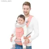 Carriers Slings Backpacks Ergonomic Baby Carrier Infant Adjustable Hipseat Sling Front Facing Travel Activity Gear Kangaroo Baby Wrap For 0-24 Months L240318