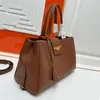 Luxury Leather Handbag Designer Womens Shoulder Bags APPOLINE Portable Daily Commuting Versatile Crossbody Bag High Quality Tote Shopping Bag