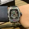Luxury Mens Mechanical Watch Richa Milles Business Leisure RM052 Automatic Fine Steel Case Tape Fashion Swiss Movement Wristwatches