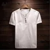 Camisas casuales para hombres Camisa vintage de verano Y2K Ropa Hombres Algodón Lino Ropa de talla grande M-6XL 7XL Blusa coreana Chemise