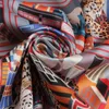 Foulard en soie Femmes Boîte à outils Imprimer Foulards carrés Tête Echarpes Foulards en soie Femme Wraps Plage Châle Bandana Lady Hijabs 90CM 240314