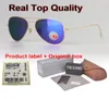 Hoge kwaliteit gepolariseerde pilotenzonnebril heren dames 5862 mm merkontwerper uv400 brillen rijbril plastic lens met hoesjes 7241427