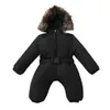 Ensembles de vêtements Chamsgend Veste d'hiver Vêtements d'extérieur Bébé Bébé Garçon Fille Barboteuse Combinaison à capuche Chaud Manteau épais Tenue 19June10 Drop Deliv Dhfl9