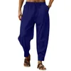 Calças masculinas oversize homens soltos harem outono chinês linho overweight sweatpants de alta qualidade casual marca calças masculinas