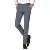 Suits Men Men Pants Prosty Slim Slim High Wase to Formal Earl podczas zimowej jesieni