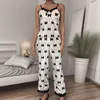 Men's Sleepwear Velvet Pajamas Sets Women'S Suspender Camis Strap Tank-Top Long Pants Suit Bow Printed Lace Sweet Sexy Nightgown Two Piece