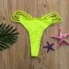 Maillot de bain pour femmes, sous-vêtements sexy, culotte de bikini, tongs doux, sous-vêtements solides, maillot de bain pour dames, vêtements de plage brésiliens