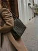 Handbag BottegaVenetas Andiamo Bags Genuine Leather metal buckle woven portable official document for women Song style